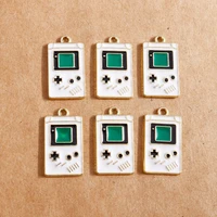 10pcslot 1324mm enamel game console earrings pendants charms for jewelry making diy necklaces bracelets accessories