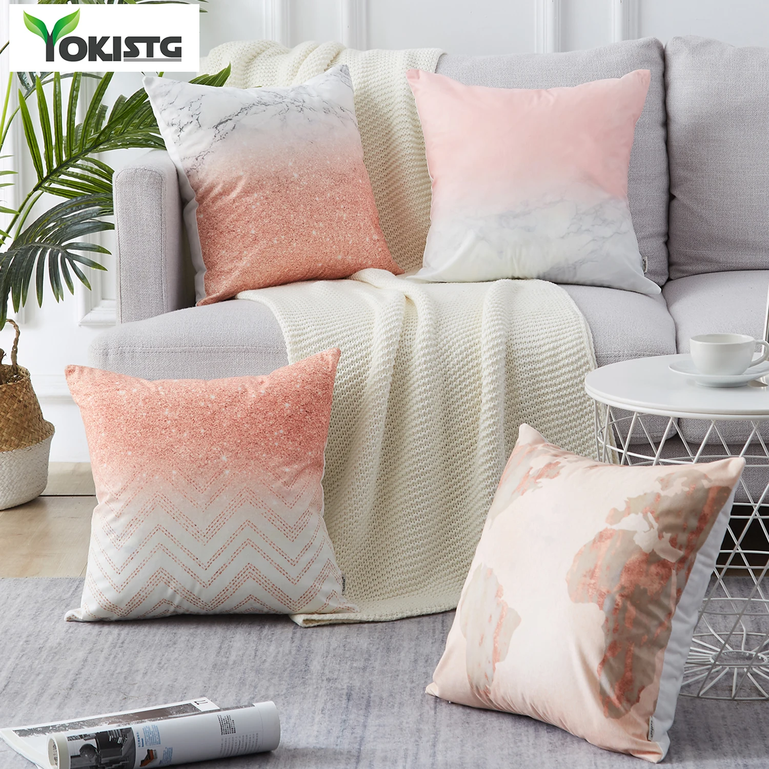 Чехол для подушки YokiSTG с геометрическим рисунком чехол Северными мотивами