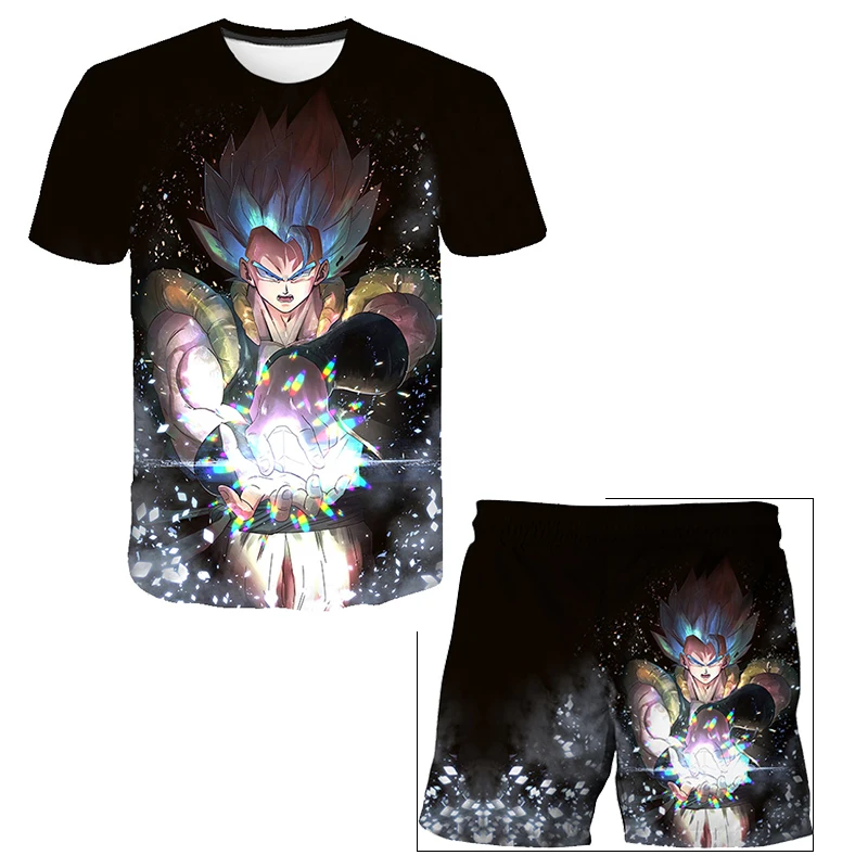 

2021 Summer Baby Tshirts Boys 2 Pieces Sets Tops and Short Pants Vegeta Tshirts Children's Clothing Sets T-shirt & Shorts Suits