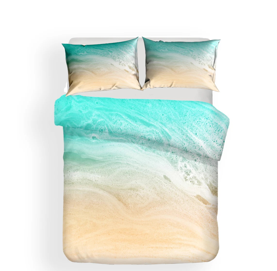 Комплект постельного белья с красочным 3D рисунком камней Королевский размер