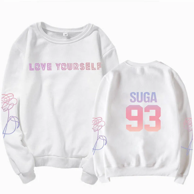 Jung kook suga v love yourself худи унисекс casual Корейская повседневная кофта с капюшоном kpop bangtan толстовка для мальчиков