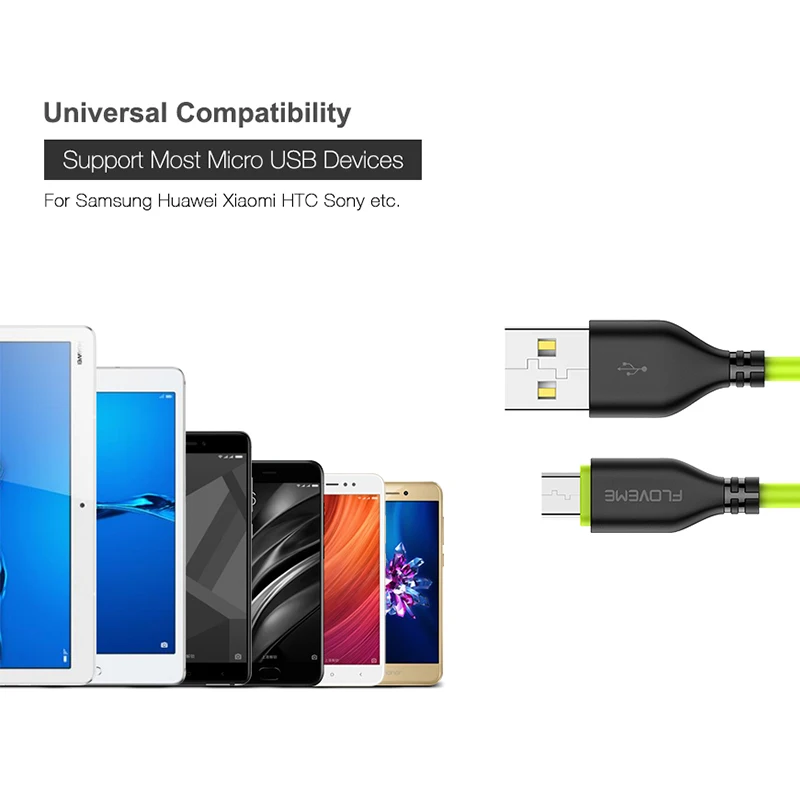 Кабель Micro USB FLOVEME 5 В/2 2 а для Xiaomi Redmi Note 4 4X Plus | Мобильные телефоны и аксессуары