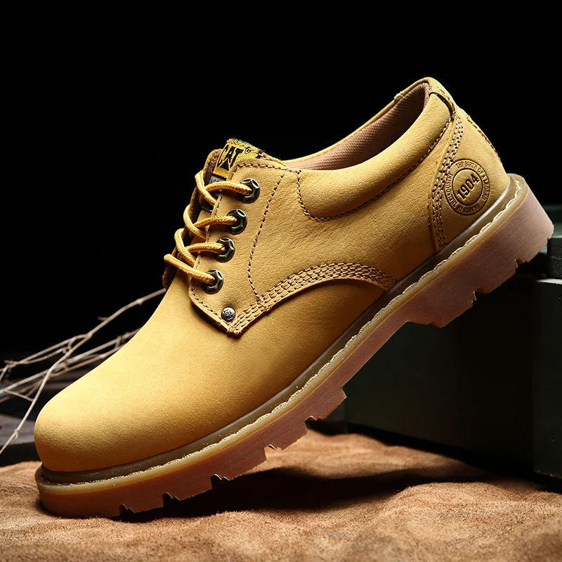 Мужская высокого класса раскладный кожаный уличные повседневные ботинки в стиле