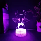 Детский светодиодный ночник в виде рыцаря, 3D светильник с отверстиями, с сенсорным датчиком, 7rgb подсветка для творчества, украшение для спальни, светильник