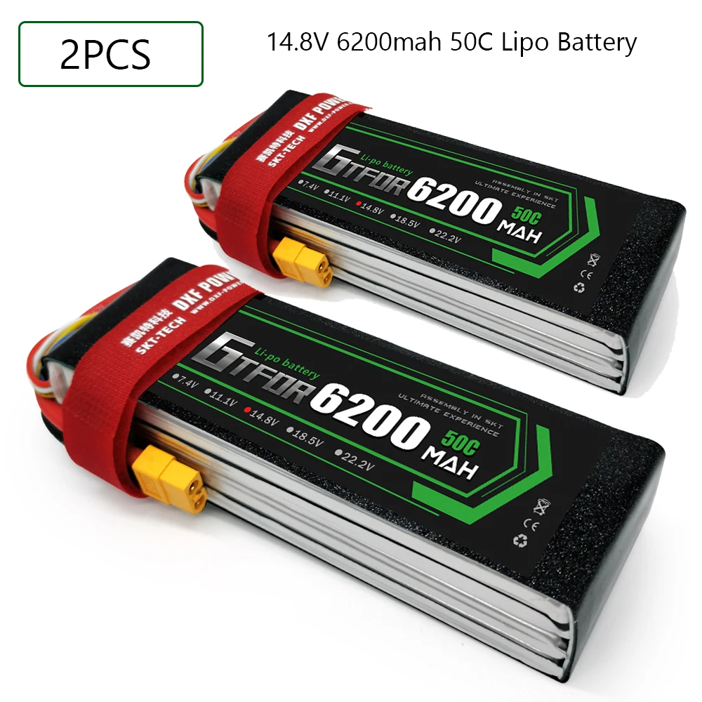 

GTFDR 4S 14,8 V 6200mah 50C-100C Lipo батарея 4S XT60 T Deans XT90 EC5 для FPV Дрон самолет автомобиль гоночный Грузовик Лодка RC запчасти