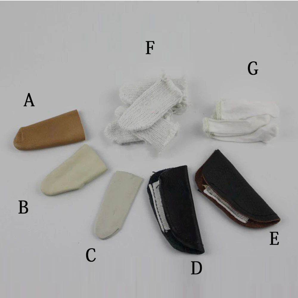 

10PCS Protective Finger Gloves Antislip Finger Cots Rubber Sheepskin Cotton Jewelry Making Tools Accessories