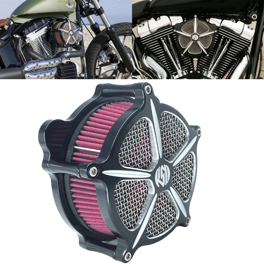 Фильтр воздухоочистителя RSD Speed 5 Venturi для Harley Sportster Iron 883 1200 Dyna Softail FLSTF Fat Boy Low Ridre Touring