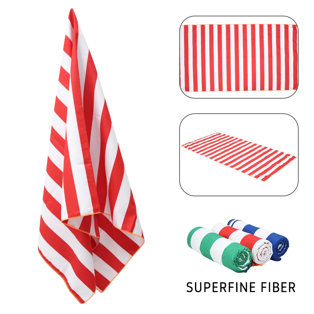 Полосатое хлопковое Спортивное банное полотенце с кисточками для путешествий