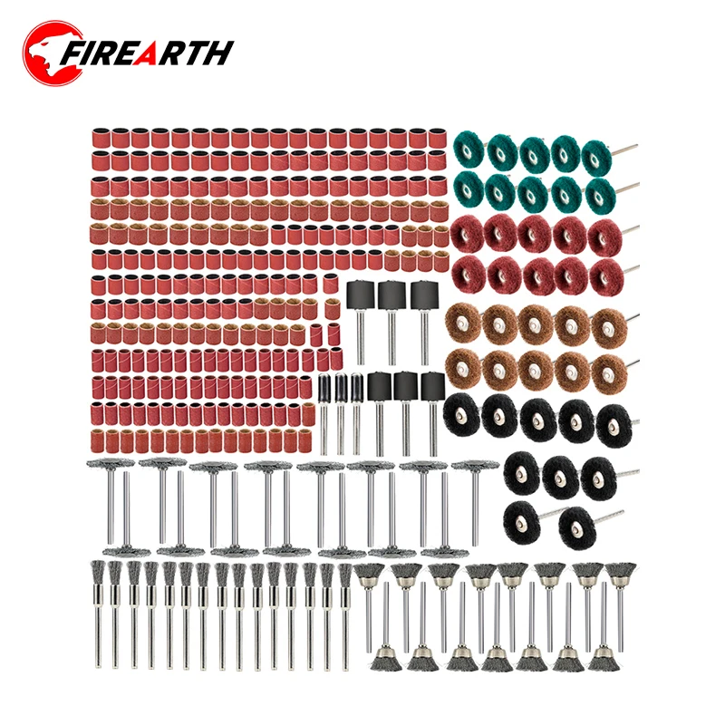 

Metal Polishing Tool Kit 423pcs Sanding Bands,Wire Brush Disc,Fiber Nylon Wire Wheel Brush Kit for Dremel Rotary Tool