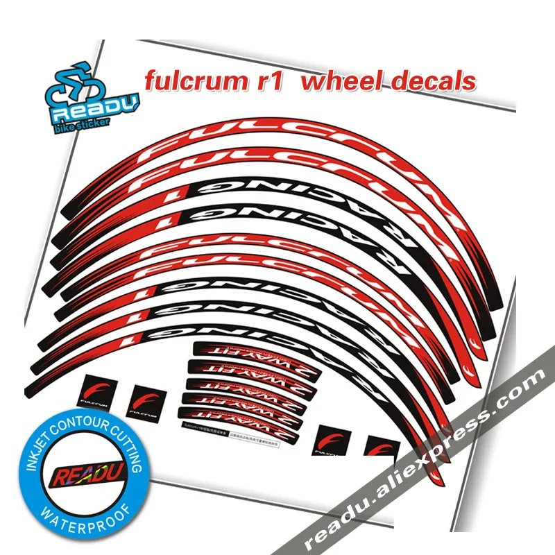R1 Road Bike Wheelset decals two wheels rims stickers decals for R1 30mm race cycling decals