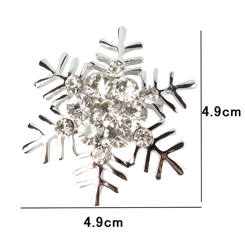 Брошь высокого качества с кристаллами Фантастическая брошь &quotСнежинка&quot