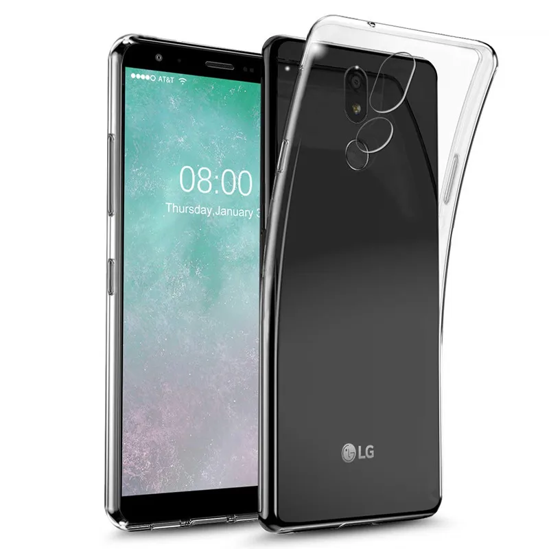 Силиконовый чехол для LG K40 K12 Plus X4 2019 Мягкий ТПУ Прозрачный задней панели телефона