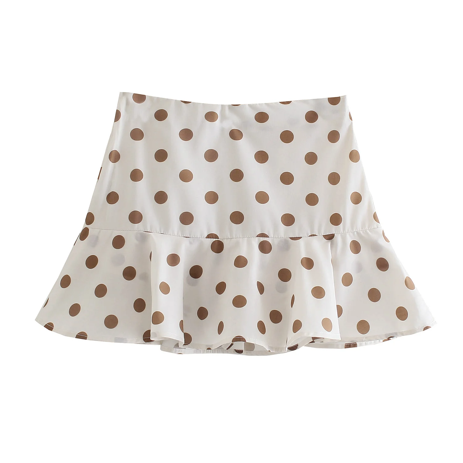 

JC · KILIG2021 Женская Ретро юбка в горошек с высокой талией и оборками Женская юбка OP9705