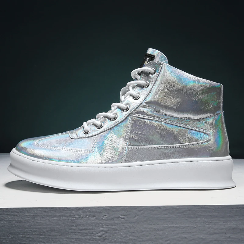 IGxx высокая обувь скейтборд со шнуровкой кожаные шикарные мужские кроссовки