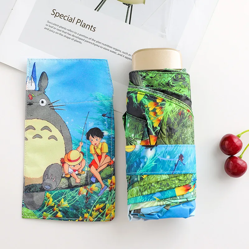 Мини зонтик от дождя и солнца для женщин 200 г|Зонтики| |