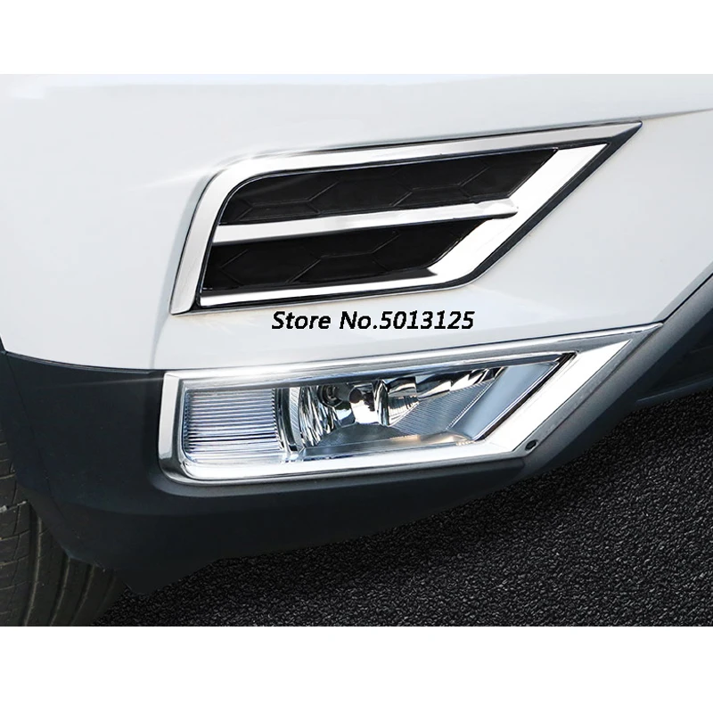 Передние противотуманные на решетке огни накладки фонари Чехлы для Volkswagen VW Tiguan MK2