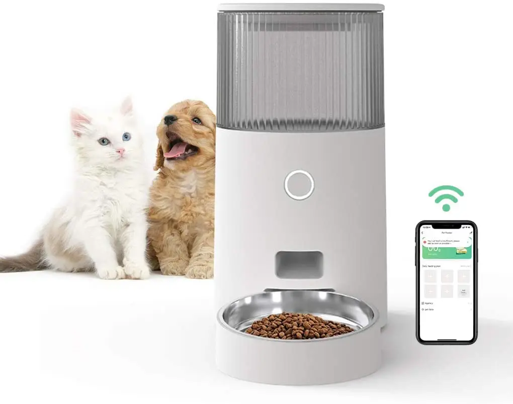 

Кормушка для домашних животных, дозатор корма для домашних животных л, автоматическая, управление через приложение, синхронизация, интелле...