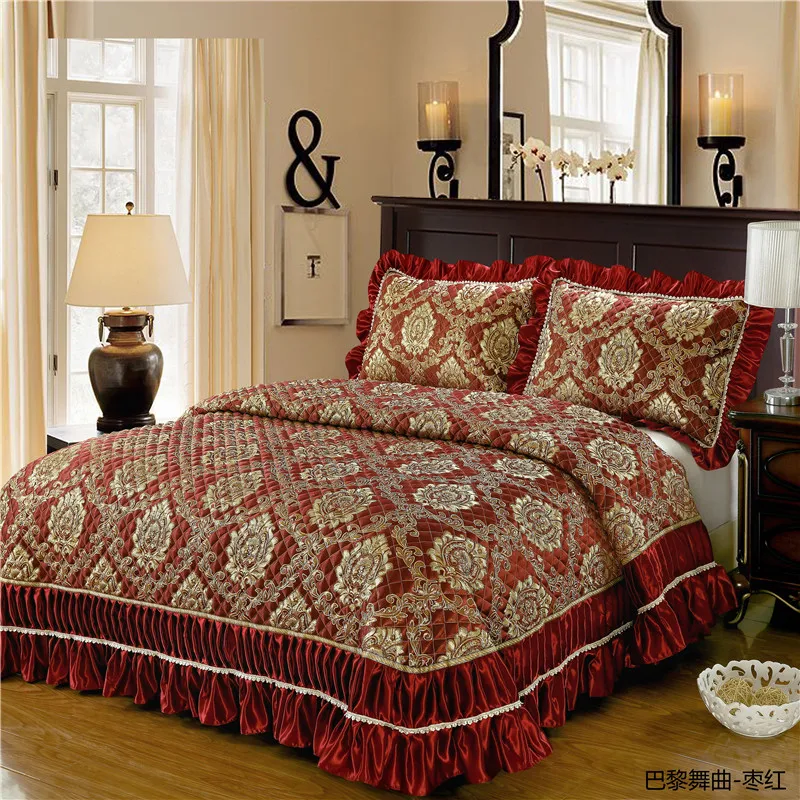 Новые товары 2020 года Золотое жаккардовое стеганое покрывало с хлопковым