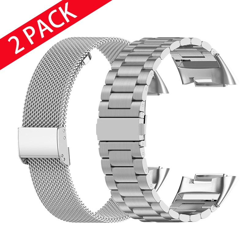 

Metal Watch Straps for Fitbit Charge 5 Smart Watch Stainless Steel Mesh Bracelet for fitbit Charge 5 Wrist band Accessories