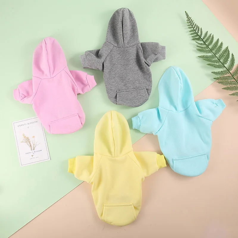 Толстовка для собак одежда домашних животных карамельных цветов классическая