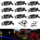 Миниатюрные Водонепроницаемые светодиодные светильники, 10 шт.лот, 22 мм, 12 В, IP67, для сада, двора, кухни, дорожки, террасы, лестницы