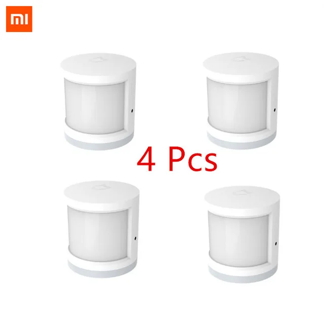 4pcs Xiaomi Mijia датчик человеческого тела умный датчик движения тела Zigbee подключение приложение Mihome через Android и IOS - Цвет: 4pcs