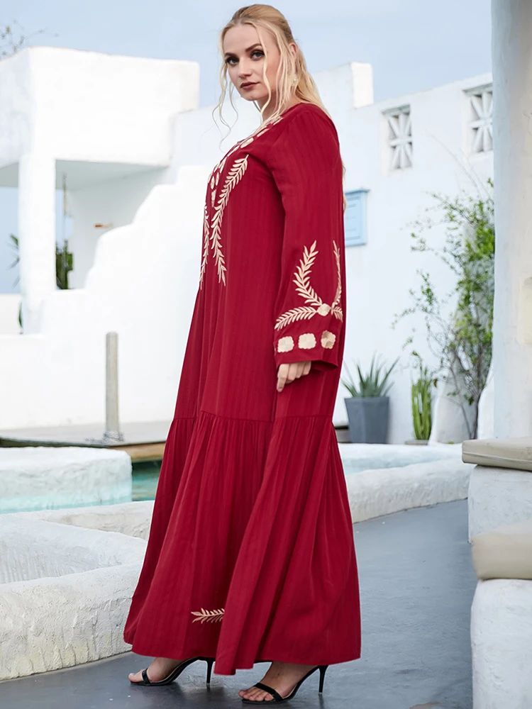 

Abaya Dubai Islam Muslim Fashion Dress Ramadan Eid Mubarak Turkish Dresses For Women Caftan Robe Musulmane Longue Femme Kaftan