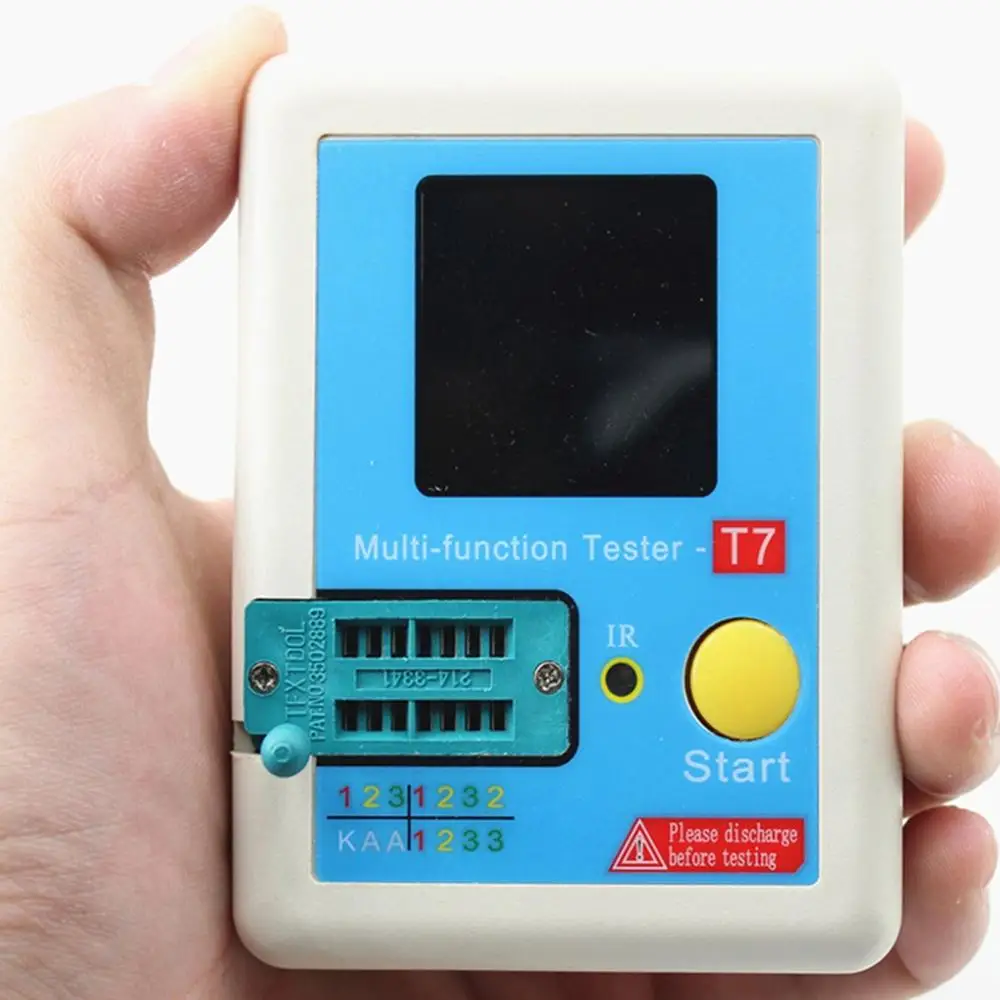 

Multi-functional Practical Durable Transistor Tester TFT Diode Triode Capacitance ESR Meter LCR MOSFET IR Multi-function Tester