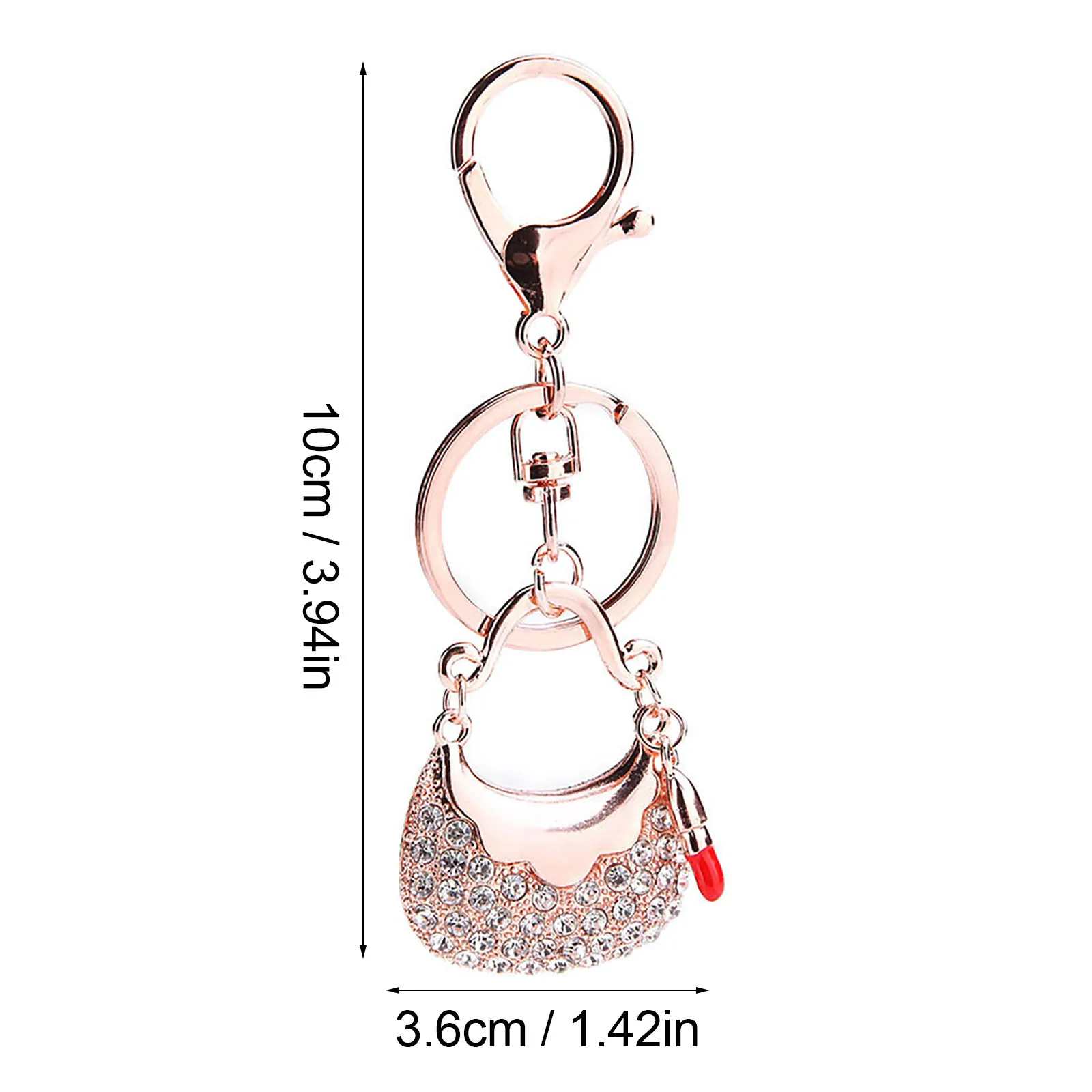 

New Trendy Keychain Stereo Bag Key Ring Creative Mobile Phone Bag Car Pendant Transparent Heart-shaped Cute Mujer Accessories