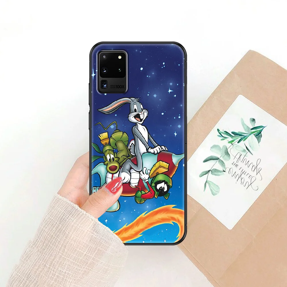 

Looney Cartoon Tunes Phone case For Samsung Galaxy Note 4 8 9 10 20 S8 S9 S10 S10E S20 Plus UITRA Ultra black luxury prime 3D