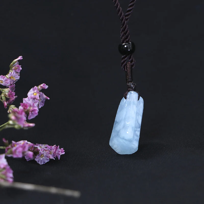 

Необработанный аквамарин кулон olevo