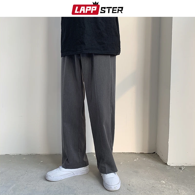 LAPPSTER Мужские Streetwear бегуны Брюки 2019 Mens Hip Hop Black Тренировочные штаны мужчины