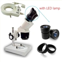 mobile repair professional binocular stereo microscope industrial inspection tool with led light