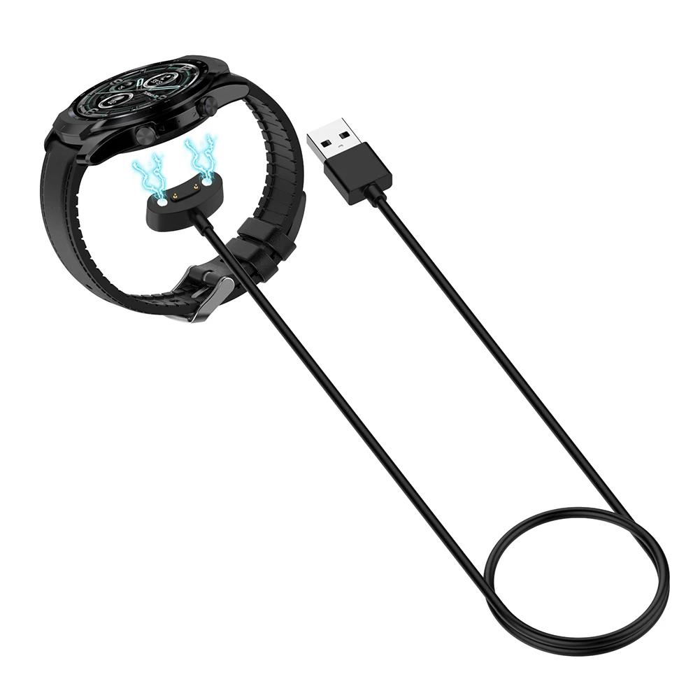 

USB-зарядное устройство для спортивных часов Ticwatch PRO3, умный браслет, зарядный кабель, портативная Магнитная Беспроводная зарядная док-станци...