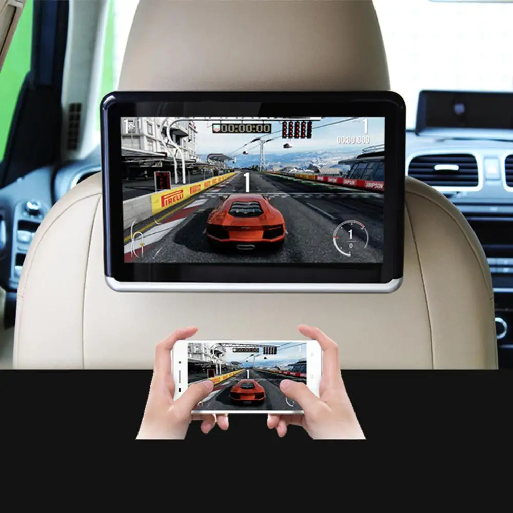 DVD плеер на подголовник Android 6 0 автомобильный мультимедийный 1080P с поддержкой Wi Fi