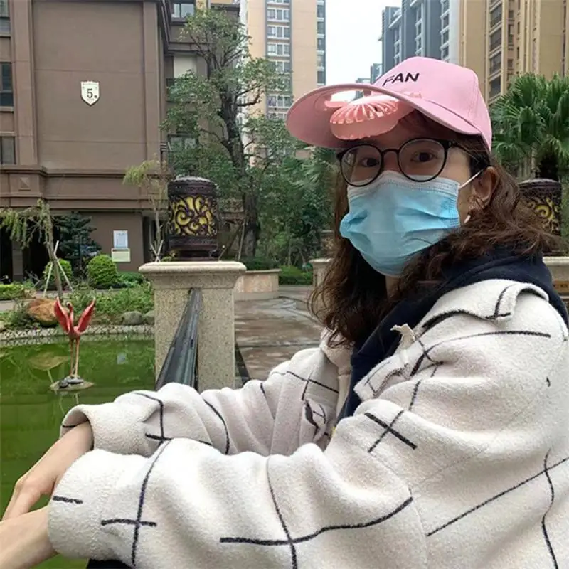 

2021 Summer Fan Hat Portable Creative Sun Hat Usb Charging Fan Hat Outdoor Sports Equipment