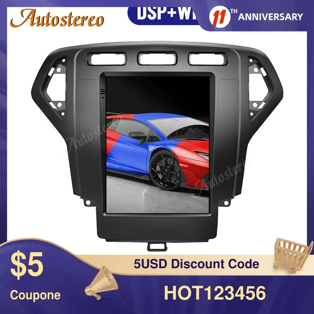 Автомобильный мультимедийный плеер DSP Android 9 0 PX6 без DVD-плеера GPS-навигация для Ford