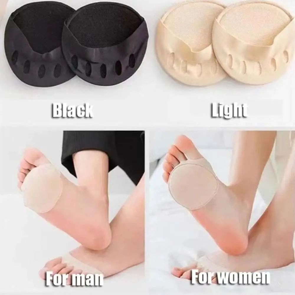 

Comfortable Pain Relief Invisible Socks Half Insoles Toe Socks Foot Care Non-Slip Honeycomb Forefoot Pad