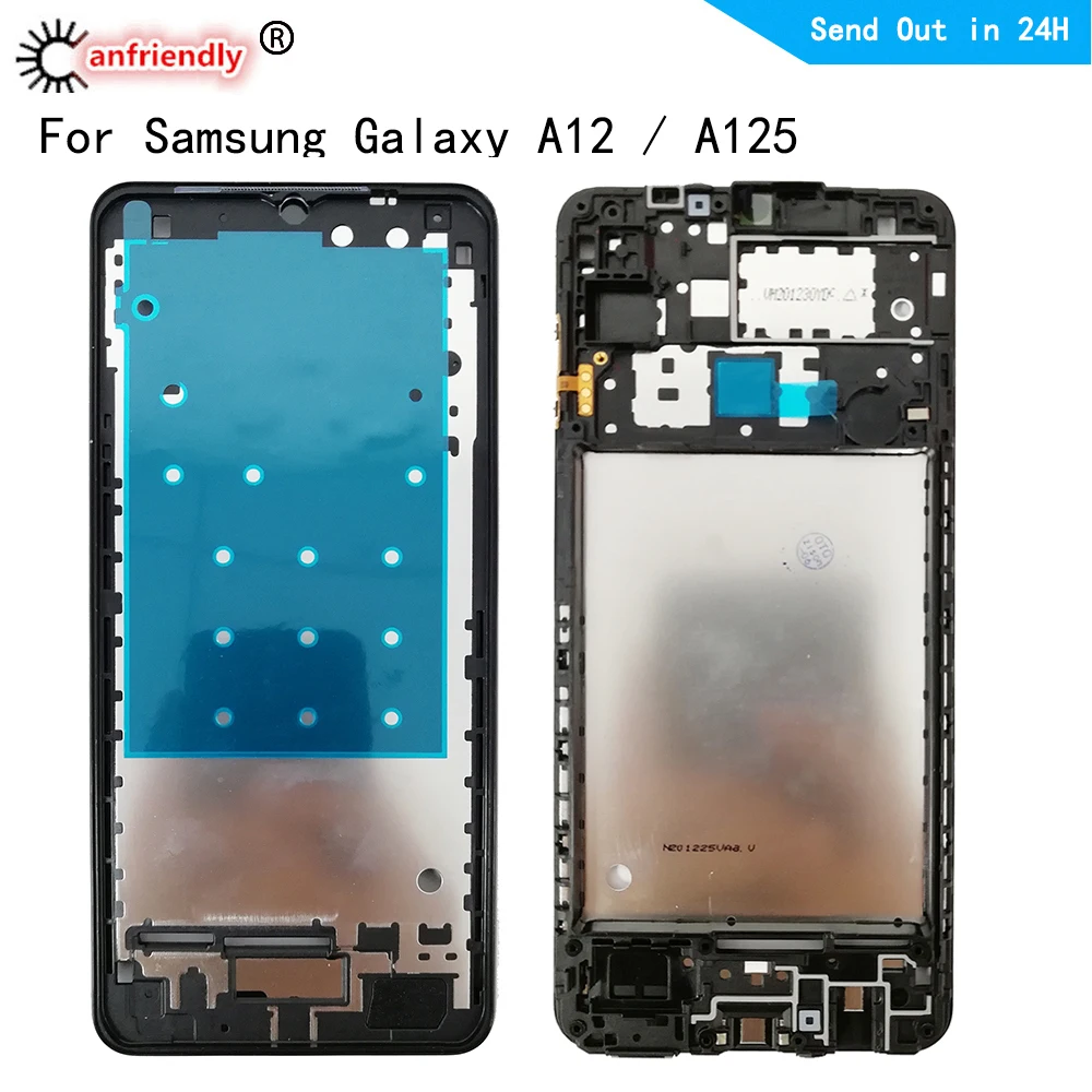 

Middle Frame For Samsung Galaxy A12 SM-A125F/DSN SM-A125F/DS SM-A125F SM-A125M SM-A125U Housing Cover Bezel Plate Faceplate