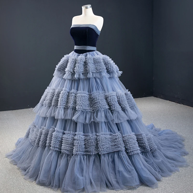 J67119 JANCEMBER Quinceanera Dresses Strapless Princess Lace Up Back Elegant Puffy Skirt Vestido De 15 Anos 16