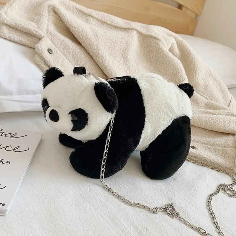 

Милая пушистая сумка, Женская мультяшная сумка, пушистая сумка через плечо с животными, сумка на плечо, меховая мягкая полосатая Сумка, плюш...