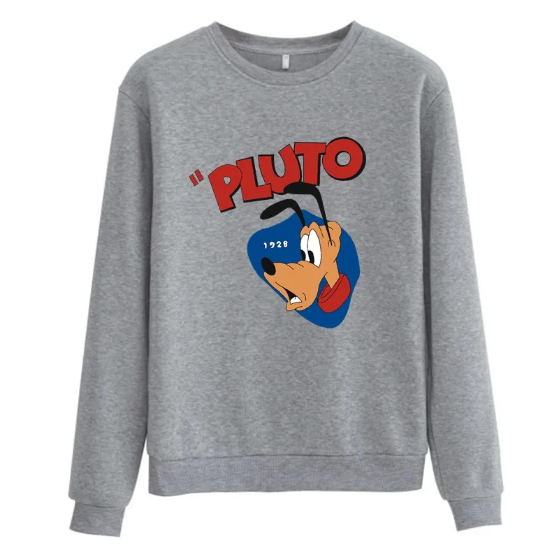 Disney Anime Pluto Donald Duck Female Sweetshirts Autumn Winter 2021 Long Sleeve Cute Kawaii Sudaderas Vogue Y2K Pullover Anime