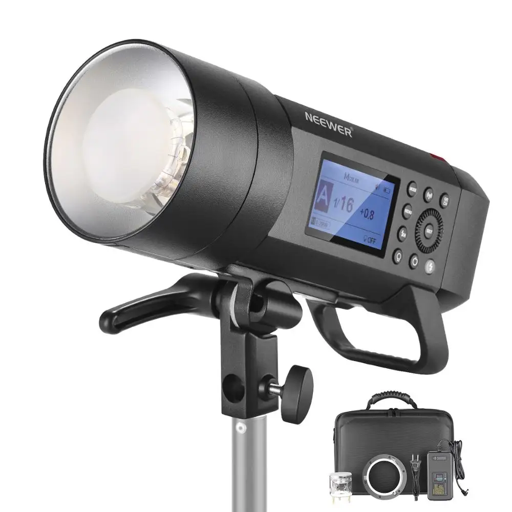 Neewer AD400Pro 400 Вт GN72 Внешняя вспышка стробоскоп с питанием от аккумулятора монолайт