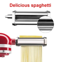 pasta maker stainless steel pasta spaghetti roller stand type mixer noodle press attachment kitchen tool for kitchenaid