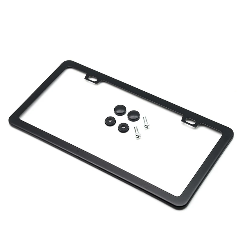 AOZBZ Stainless Steel License Plate Frame Tag Cover Holder For Auto Truck Vehicles Decorative Only for American Canada Car | Автомобили и