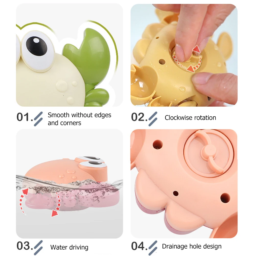 

Children Bath Water Playing Toys Chain Rowing Boat Swim Floating Cartoon Summer Bathroom Shower Baby Clockwork Kid Bathtub Toys