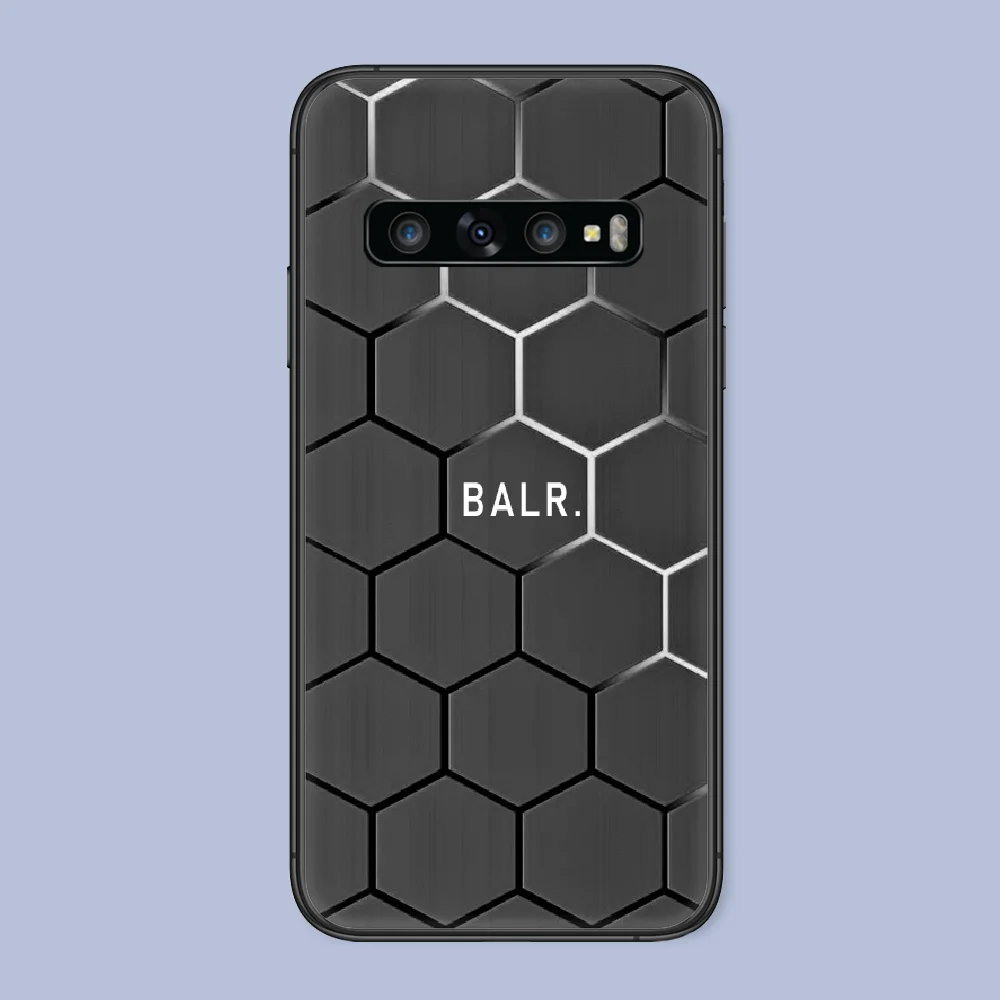 

Fashion BALR Brand Phone Case For Samsung Galaxy Note S 8 9 10 20 Plus E Lite Uitra black Bumper 3D Cover Tpu Waterproof Pretty