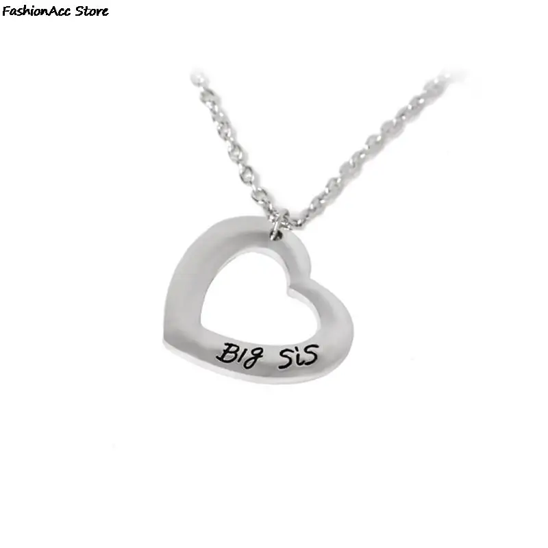Модные ювелирные изделия подарок сестренка ожерелье в виде сердца s