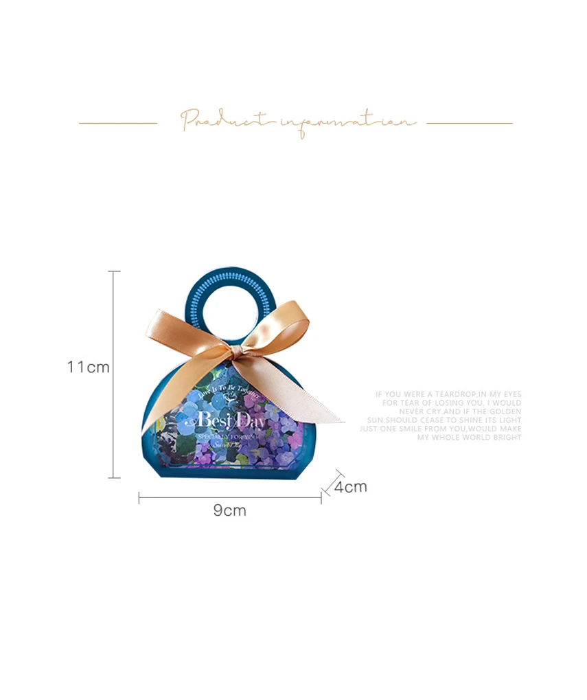 Коробка для конфет с нильским садом Свадебная коробка украшений Подарочный