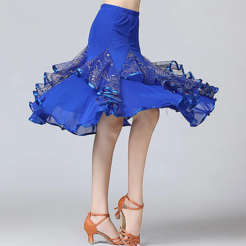 Женские юбки для бальных танцев латиноамериканских современных национальный